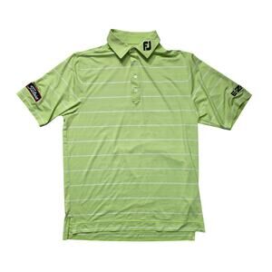 FootJoy Titleist Polo Shirt Men’s Medium Green Striped Golf